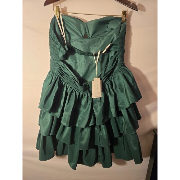 NWT New Fashion Green Short Cocktail Dress Womens Size 18 1X Plus Strapless Sexy - Picture 3 of 3